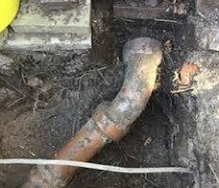 lead sewer pipe