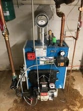 220. Slantfin Oil Fired Hot Water Boiler